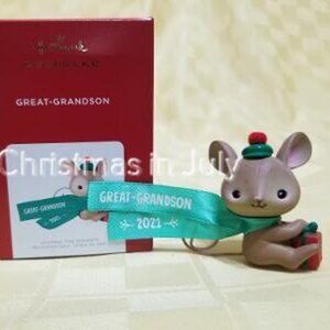 Hallmark 2021 Great Grandson Mouse Christmas Ornament